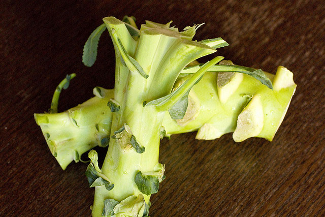 broccoli stems