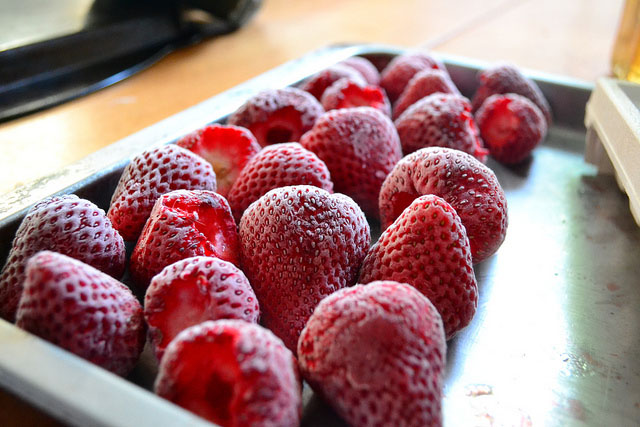 Frozen strawberries