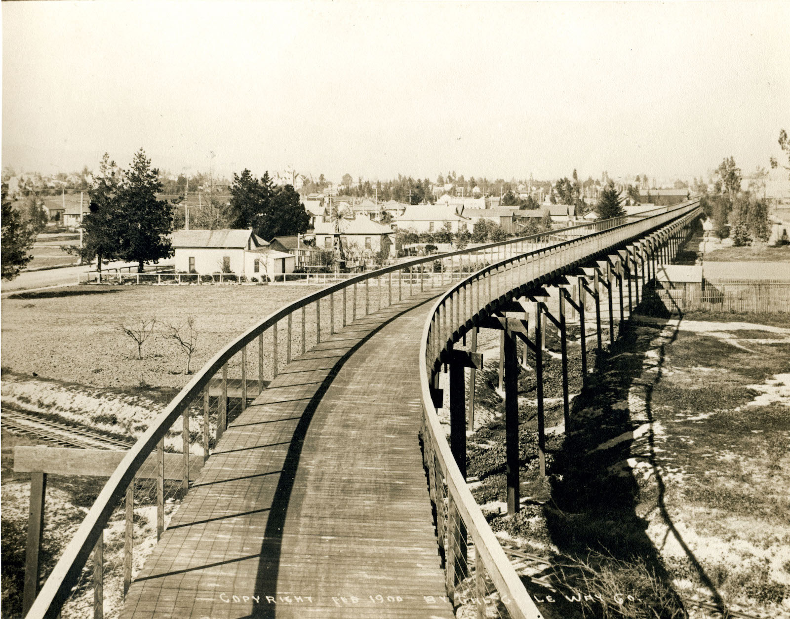 Pasadena Cycleway, 1900.